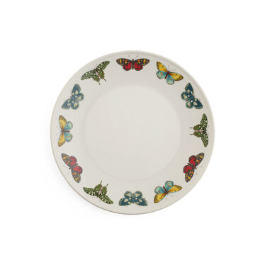 Botanic Garden Harmony Accents White 12 Inch Coupe Plate
